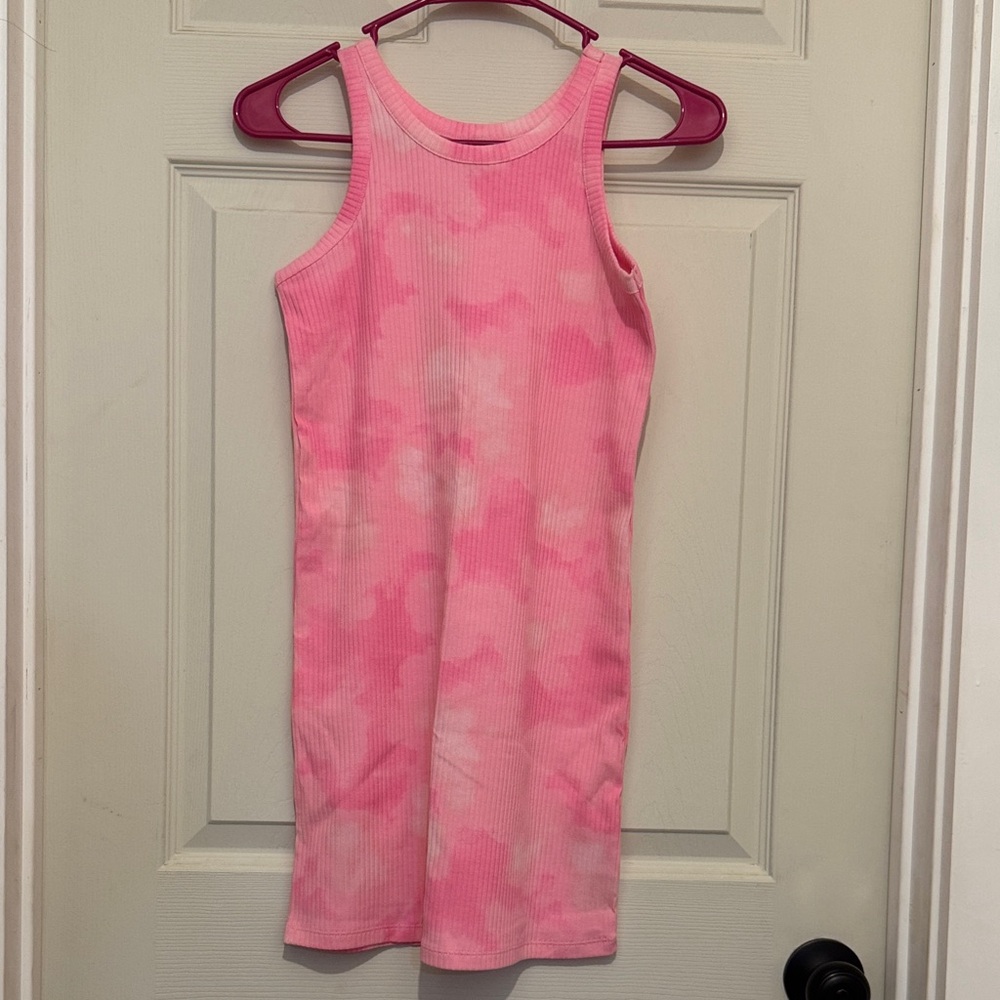Old Navy Pink Tie-Dye Kids Casual Dress